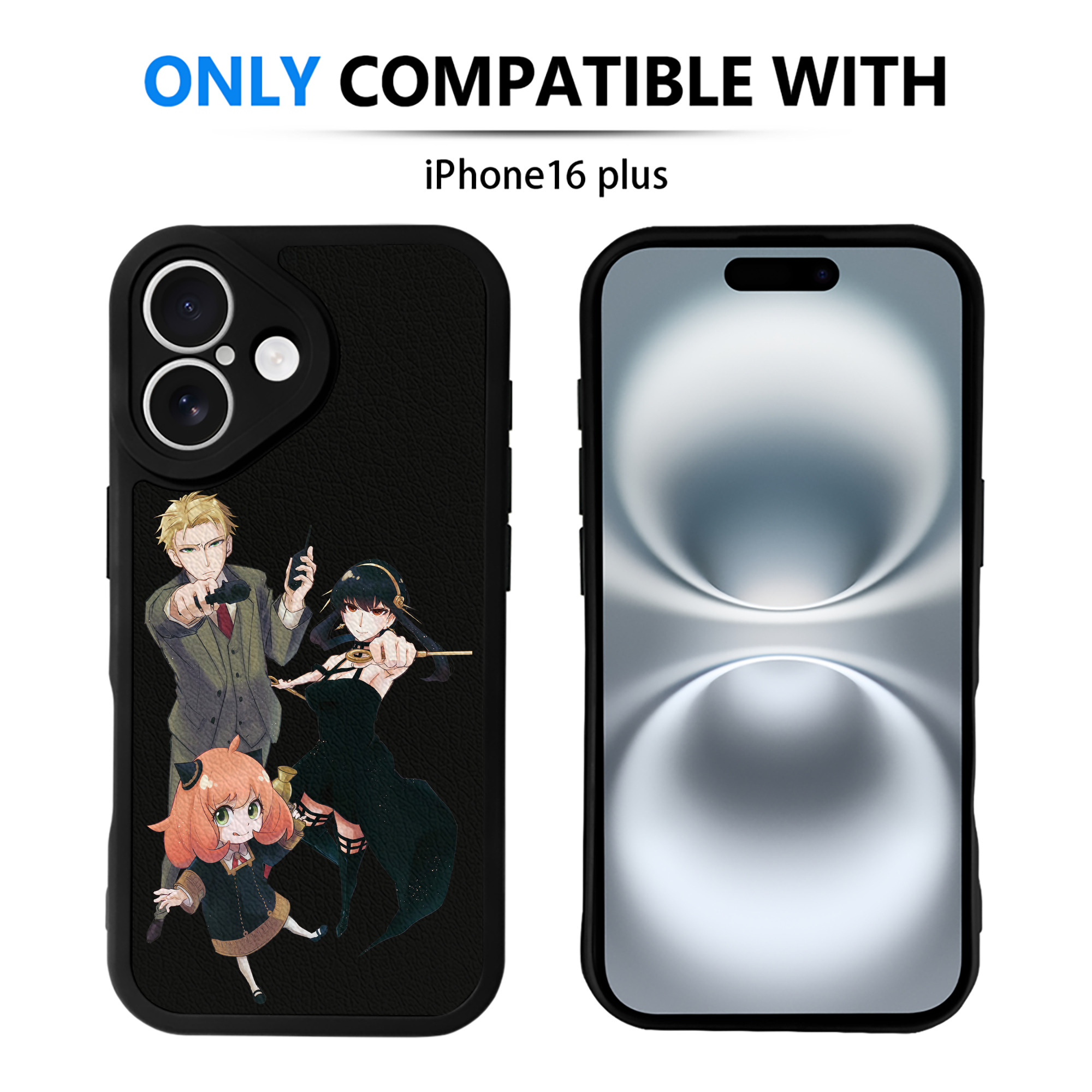 （画像用） SPY×FAMILY间谍家家酒 【iPhone 16シリーズ対応】シリコンスマホケース（レザー調） 材質：シリコン